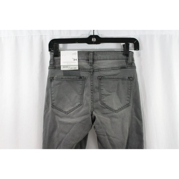 KanCan Womens Grey High Rise Super Skinny Jeans 24 NWT - Picture 5 of 7